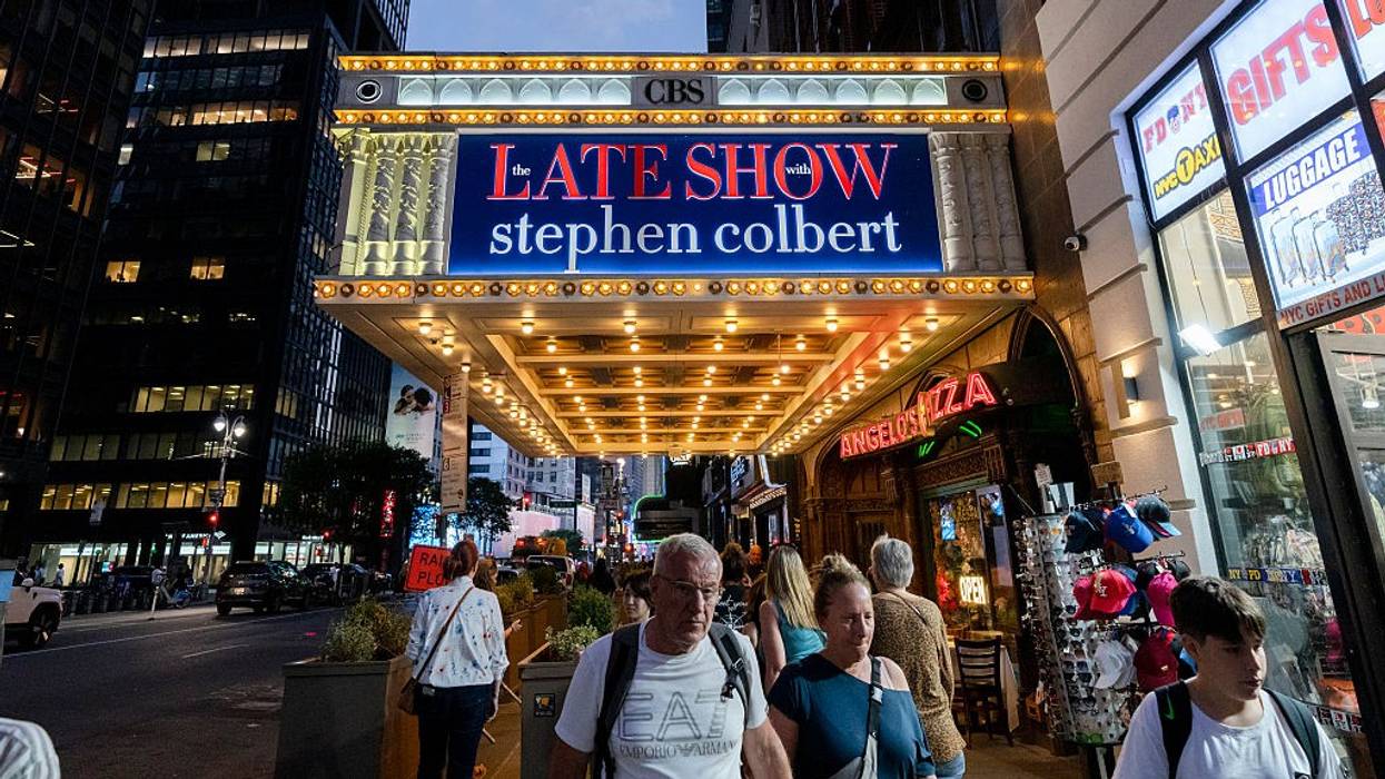 Late Show marquee.