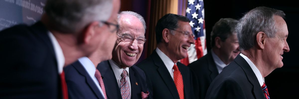 Laughing Republican senators