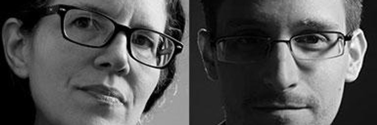 Snowden, Poitras to Receive 'Truth-Telling' Honor