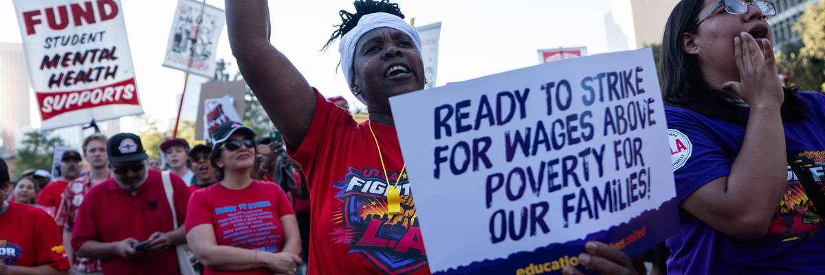 LAUSD Unions Announce April 14 Strike Date At Downtown Rally