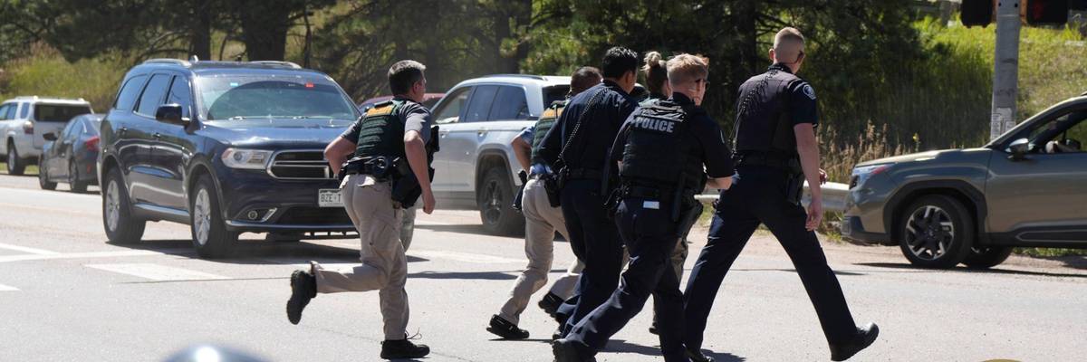 Law enforcement responded to a shooting at a high school in Evergreen, Colorado