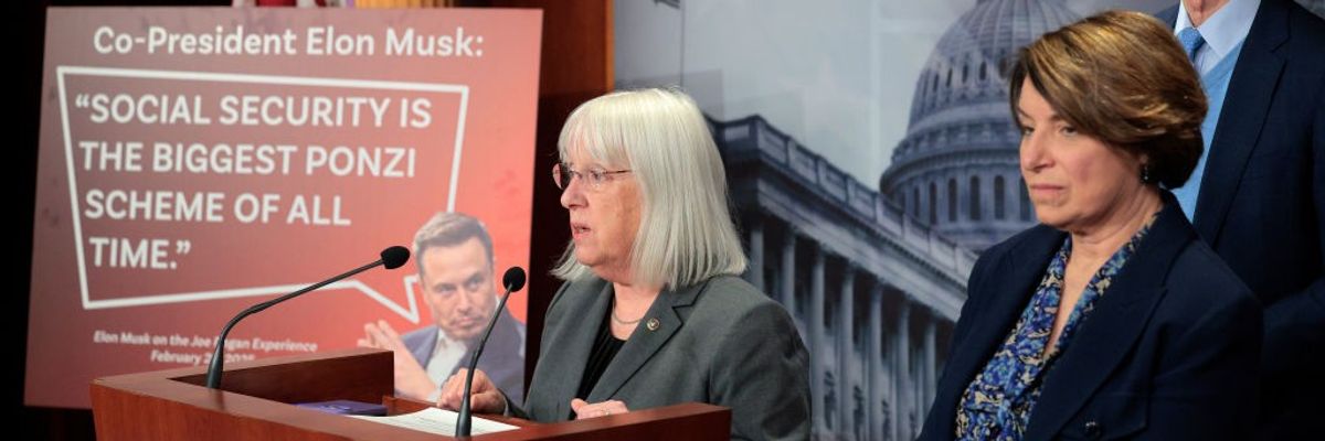 Leader Schumer And Senate Democrats Speak On Social Security Benefits