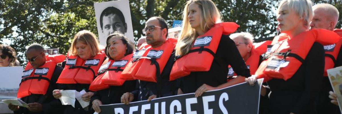 Human Rights Leaders Arrested at US Capitol Protesting 'Cruel' Trump Plan to Slash Refugee Cap