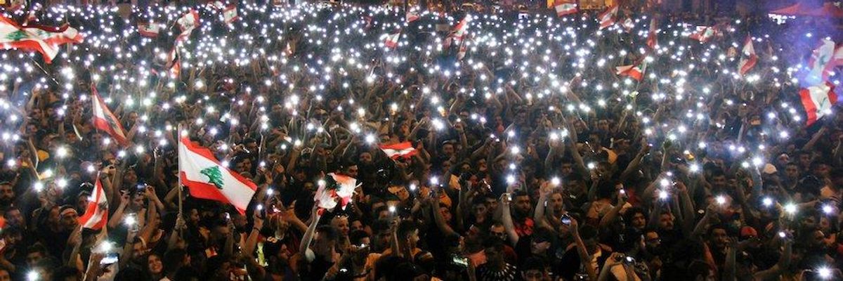 'The Revolution Is Lit': Jubilant Lebanon Uprising Fueled By Music, Dancing, and... 'Baby Shark'