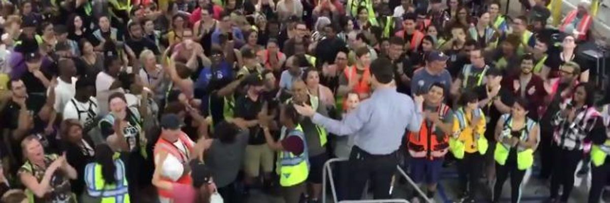 This Is What It Looks and Sounds Like When Thousands of Amazon Workers Learn They Just Won $15 an Hour