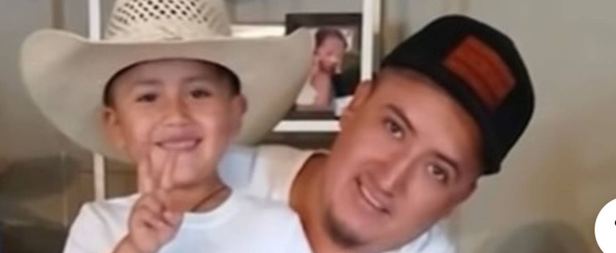 Liam Tadeo and his dad Victor Martinez Nieto