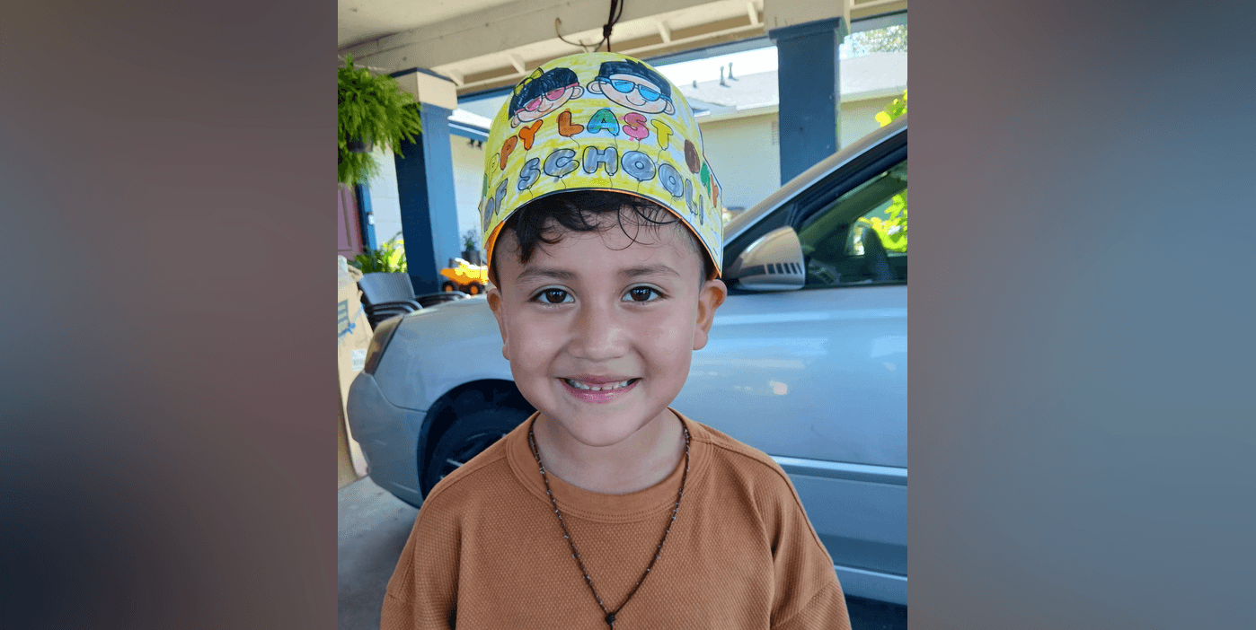 Liam Tadeo is seen in a family photo that his aunt posted on a GoFundMe fundraiser