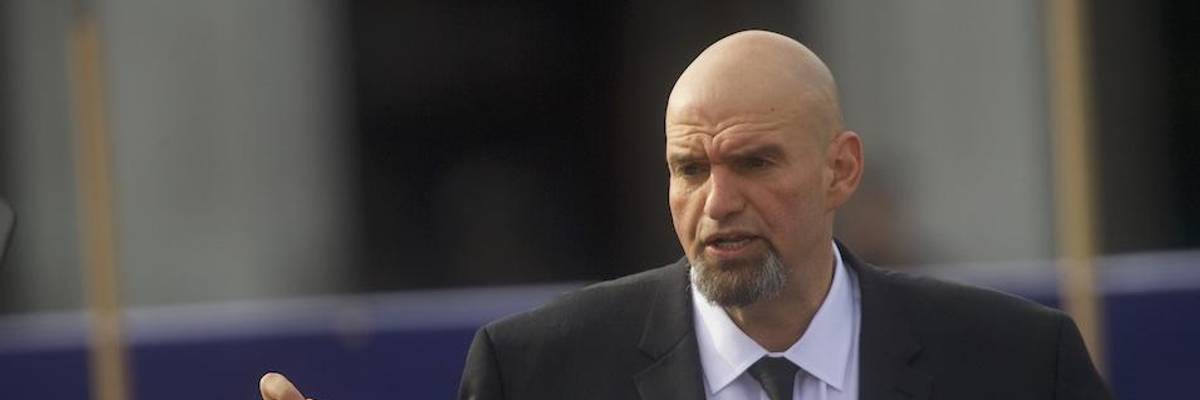 Democrat John Fetterman Takes 'No Fossil Fuel' Pledge for US Senate Run
