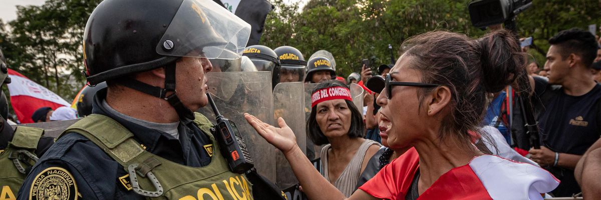 Lima, Peru protest