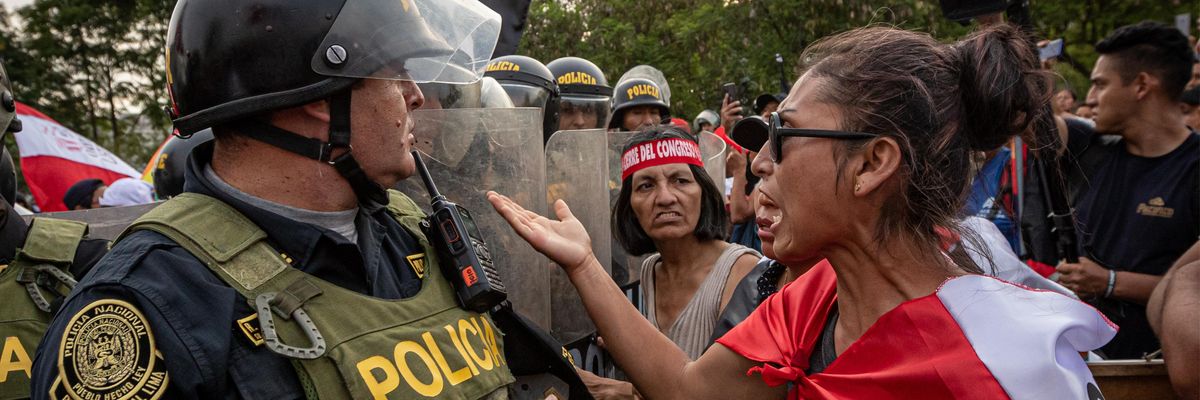 Lima, Peru protest