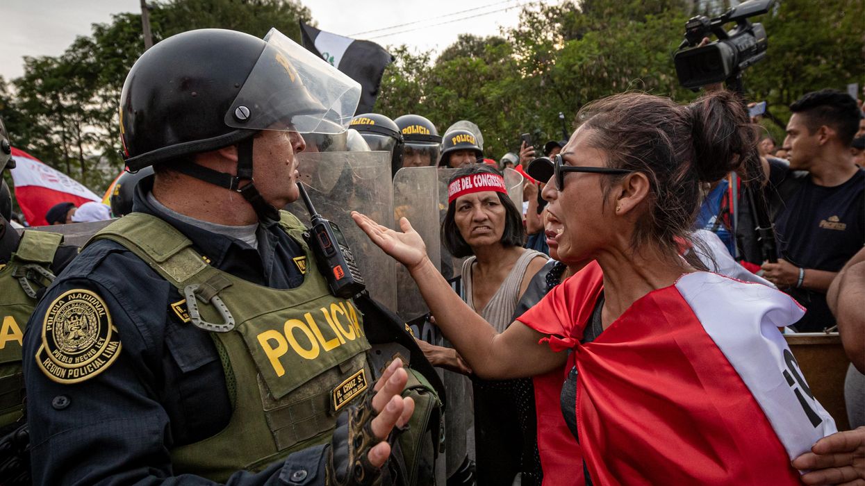 Lima, Peru protest