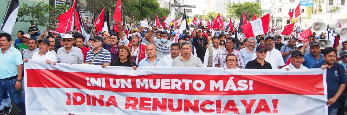 Lima, Peru protest