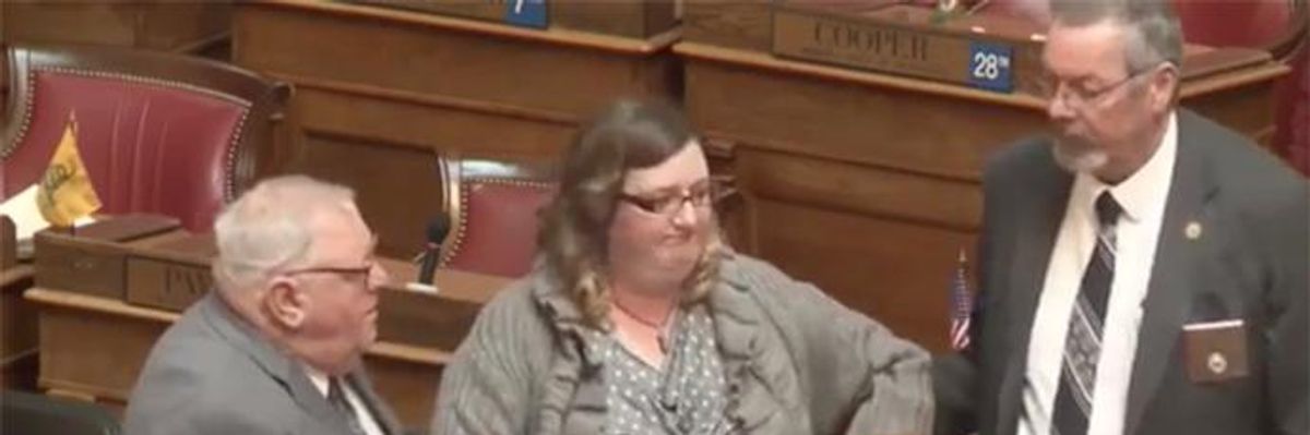 Woman Dragged Out of West Virginia House Hearing For Listing Oil and Gas Contributions to Members