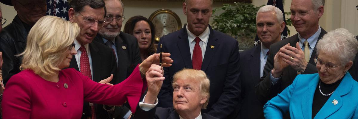 Liz Cheney and Donald Trump