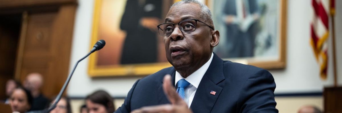 Lloyd Austin speaks during a House hearing