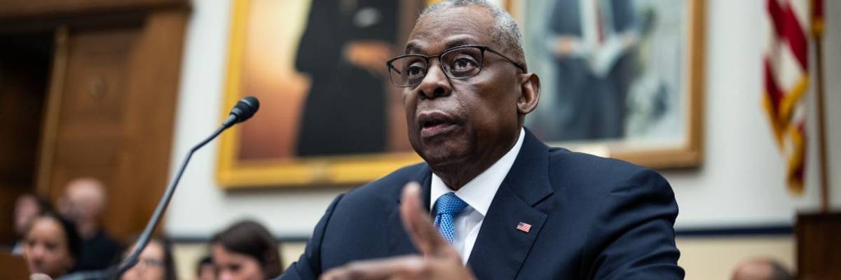 Lloyd Austin speaks during a House hearing