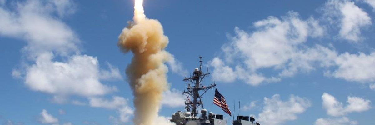 long range missile in the pacific