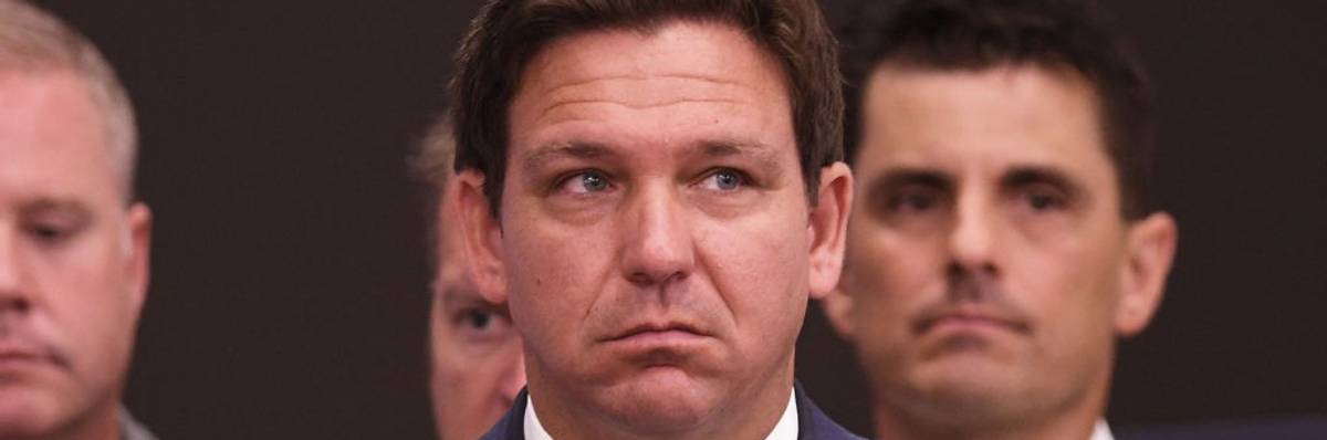 lorida Gov. Ron DeSantis at a press conference