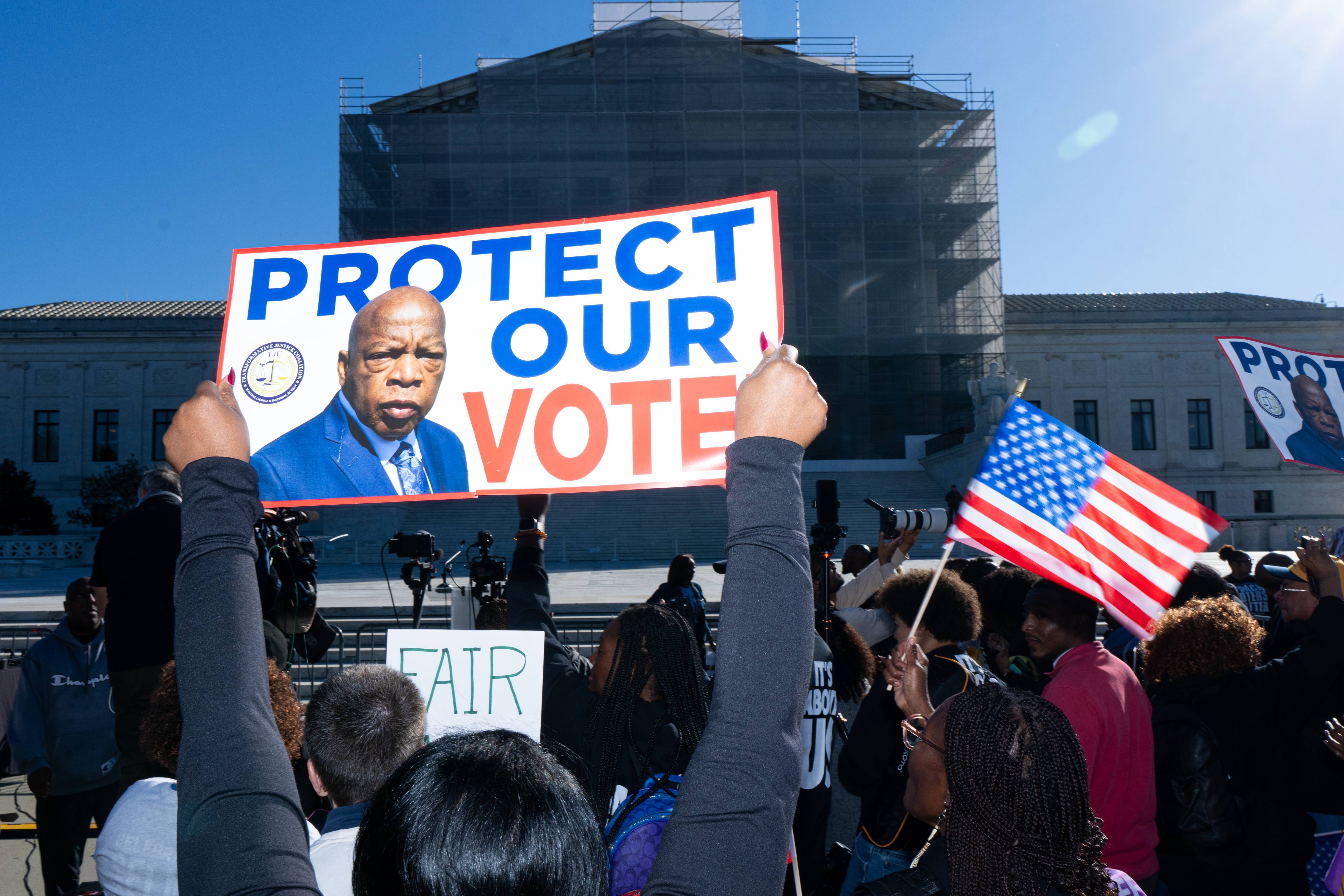 Louisiana Congressional Map Supreme Court Protest