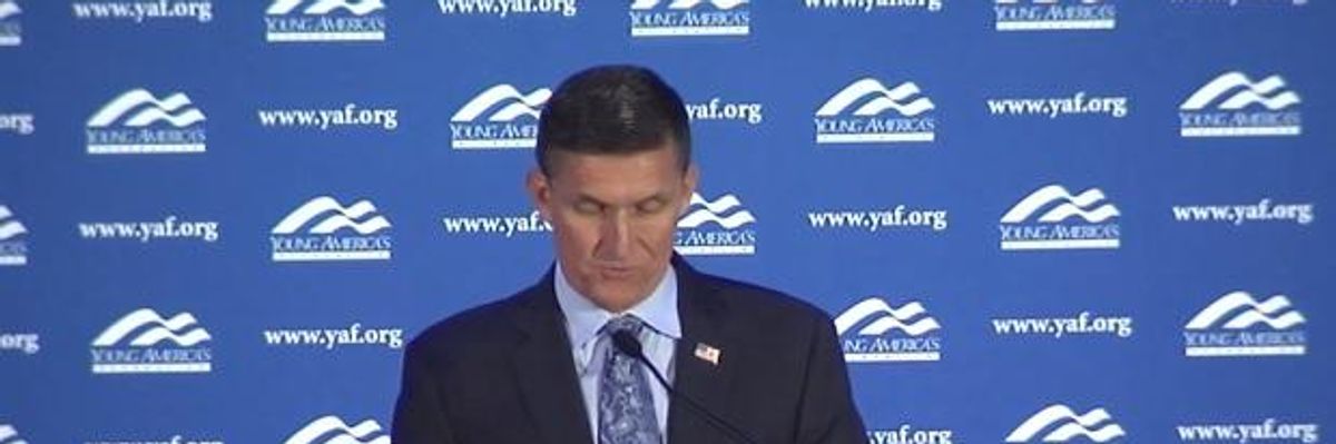 Flynn's Twitter Account Follows Racists and Conspiracy Theorists