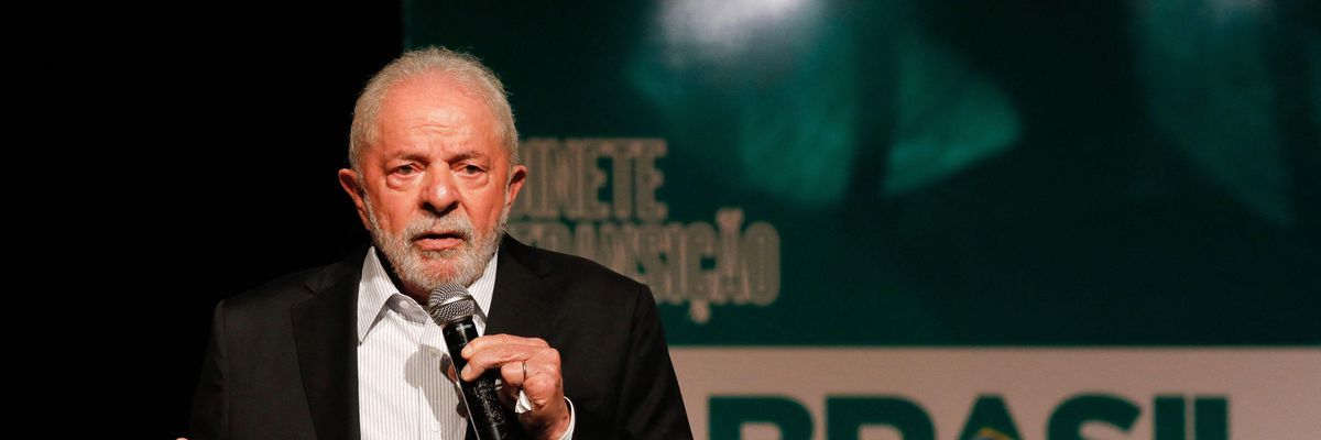 Lula speaking in Brazil