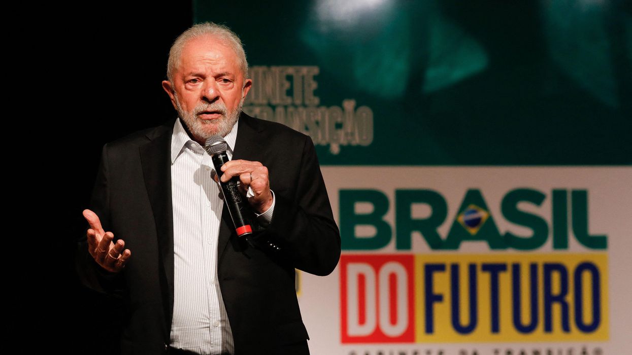 Lula speaking in Brazil