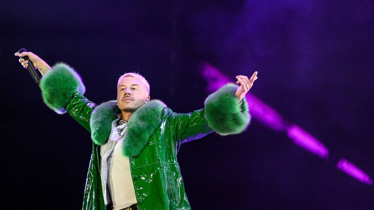 Macklemore performs in France
