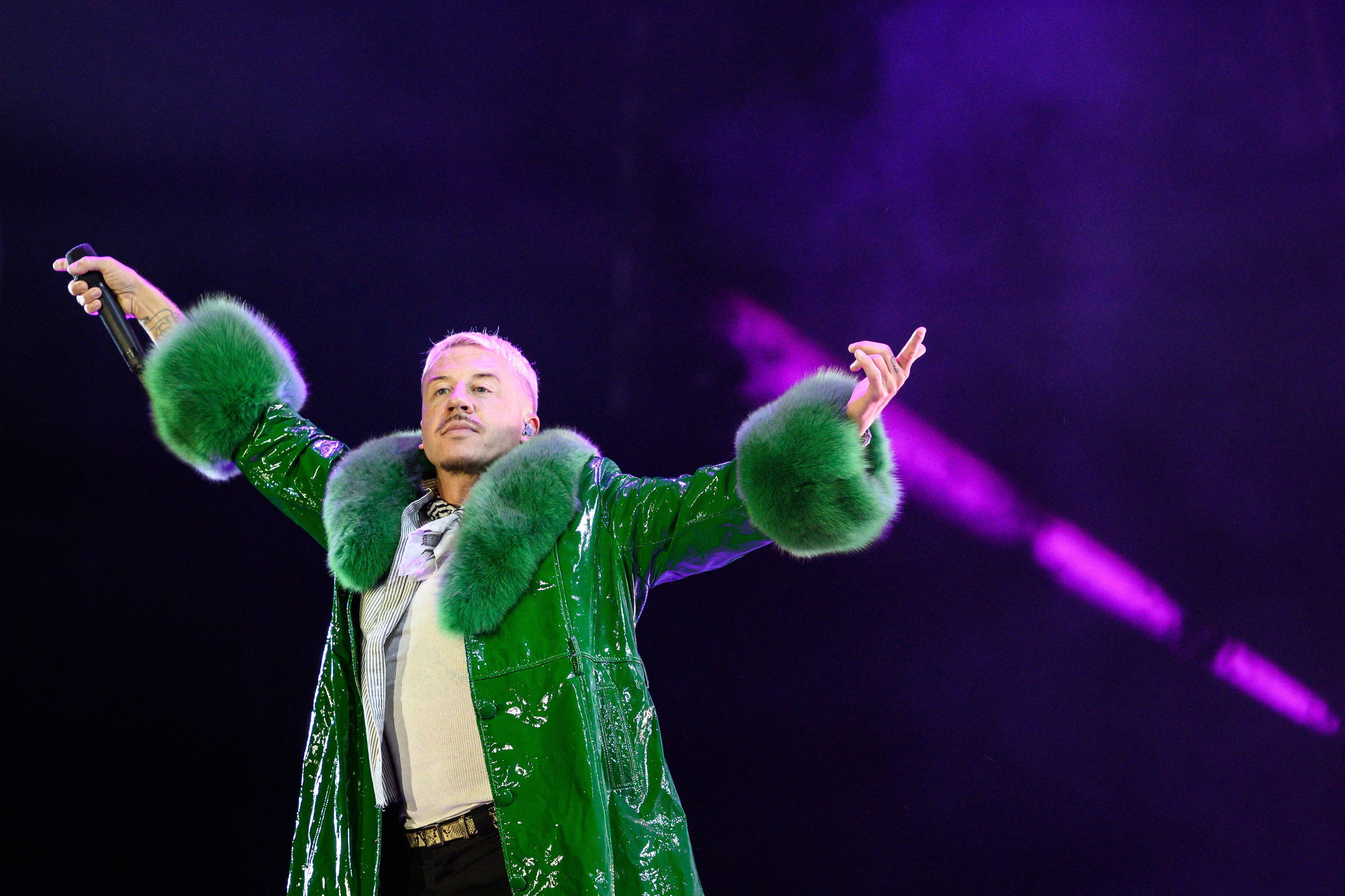 Macklemore performs in France