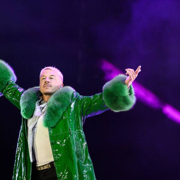 Macklemore performs in France
