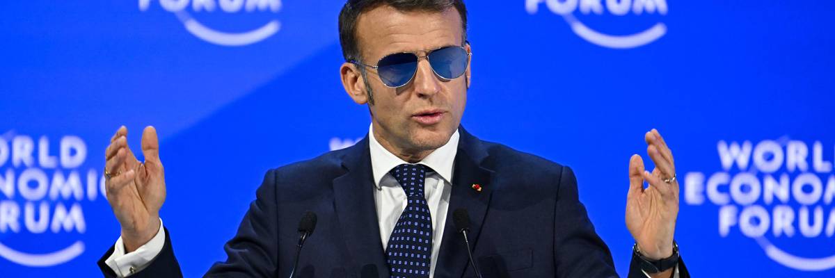 Macron speaks at World Economic Forum