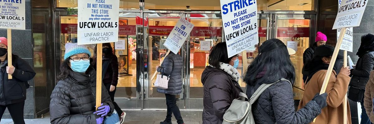Macy's San Francisco Union Square strike