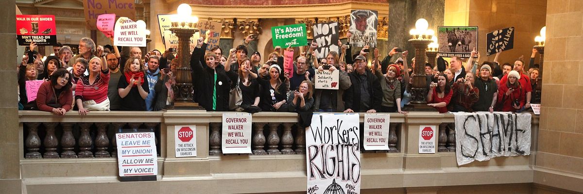 Madison, Wisconsin protests.