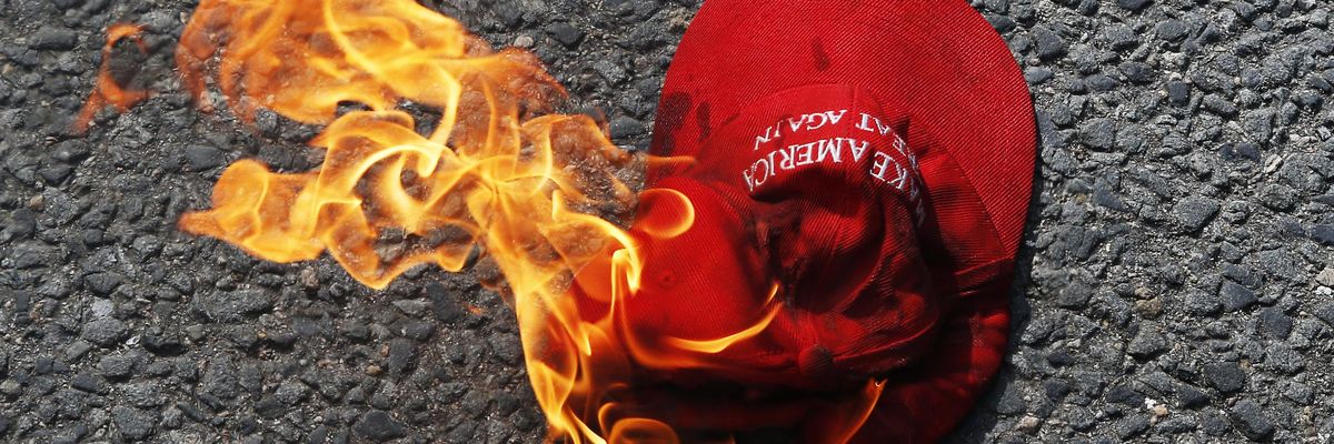 Maga and the hat that burned