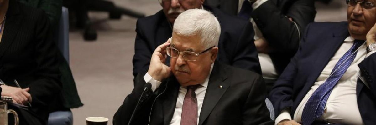 Mahmoud Abbas at the United Nations.