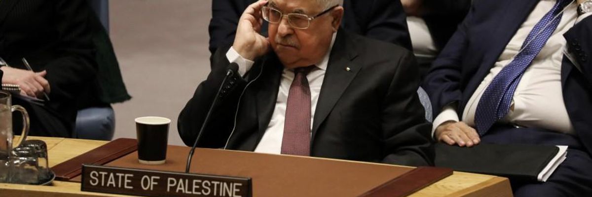 Mahmoud Abbas at the United Nations.