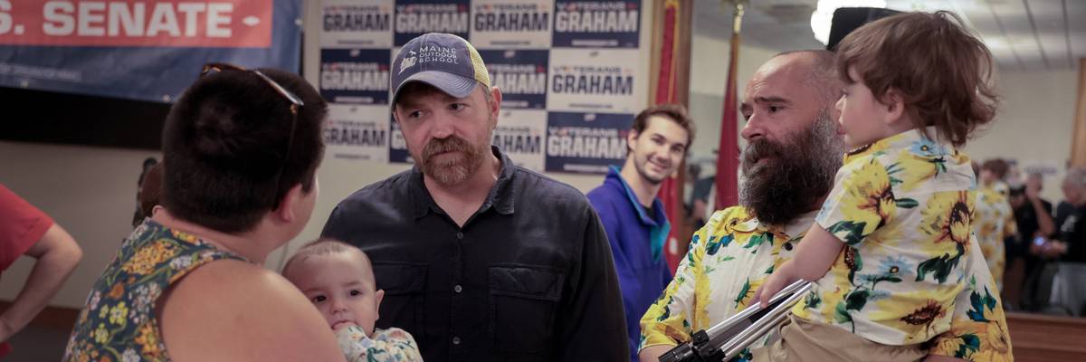 Maine Democratic Candidate For Senate Graham Platner Campaigns Across The State
