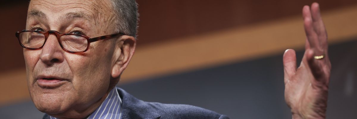 Majority Leader Schumer Holds Press Conference On Senate Business