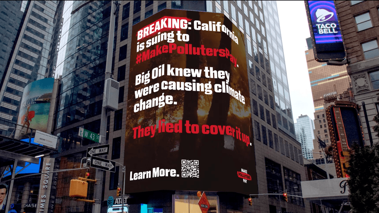 Make Polluters Pay billboard