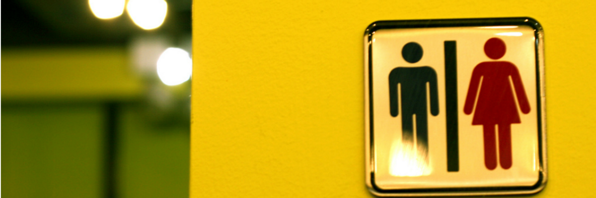 Male/Female bathroom sign
