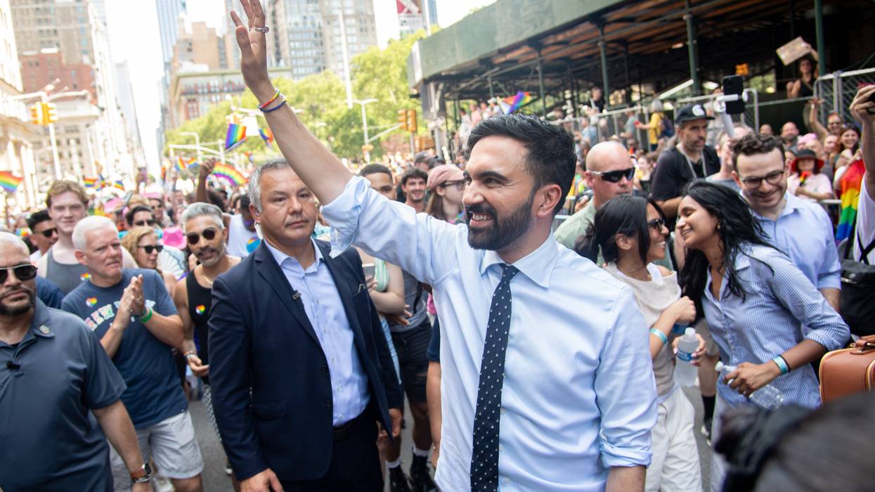 Mamdani at NYC Pride in 2025.