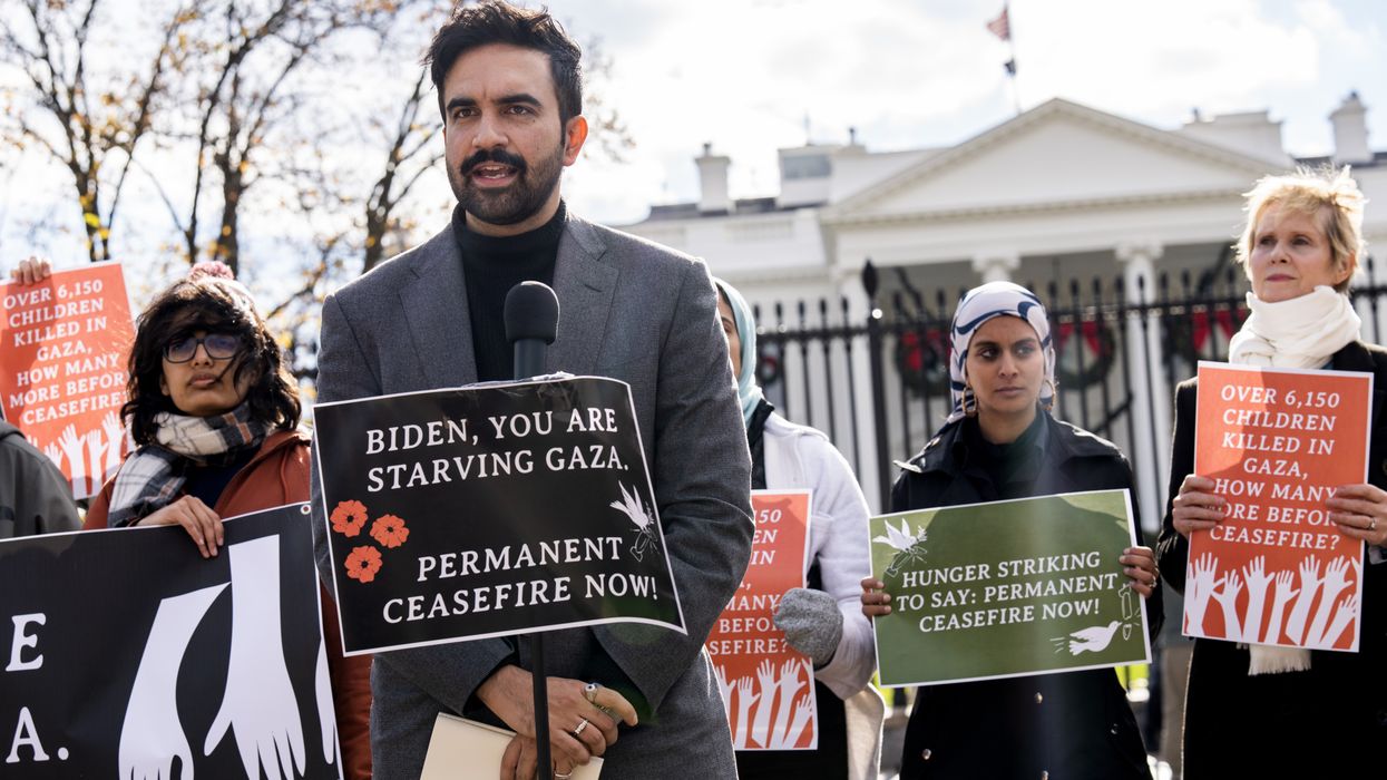Mamdani protests Biden's Gaza policy at the White House.
