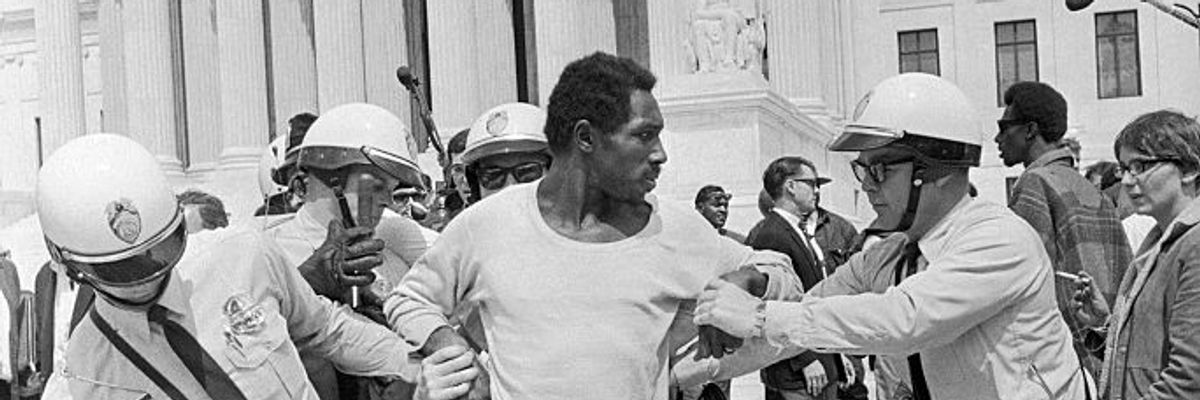 Man Being Arrested at Poor People's Campaign Demonstration