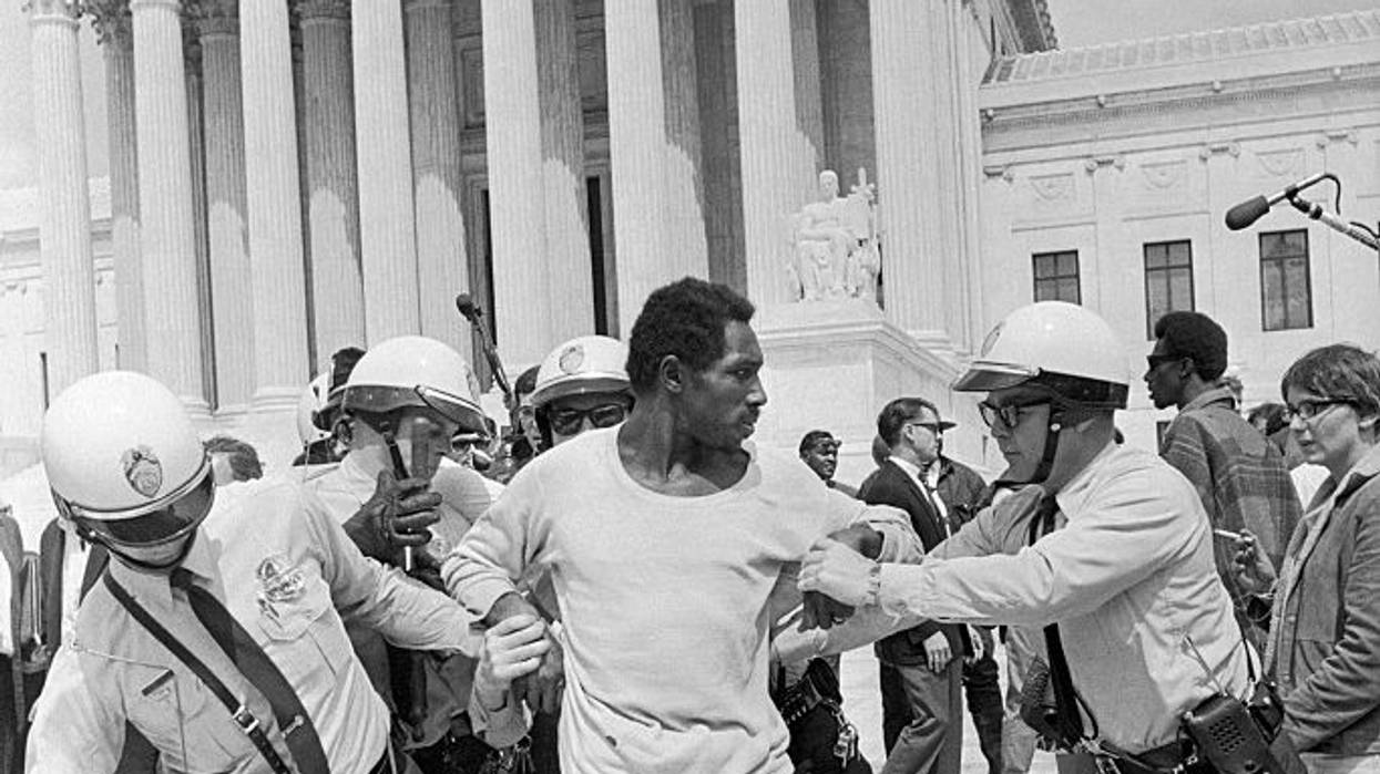 Man Being Arrested at Poor People's Campaign Demonstration