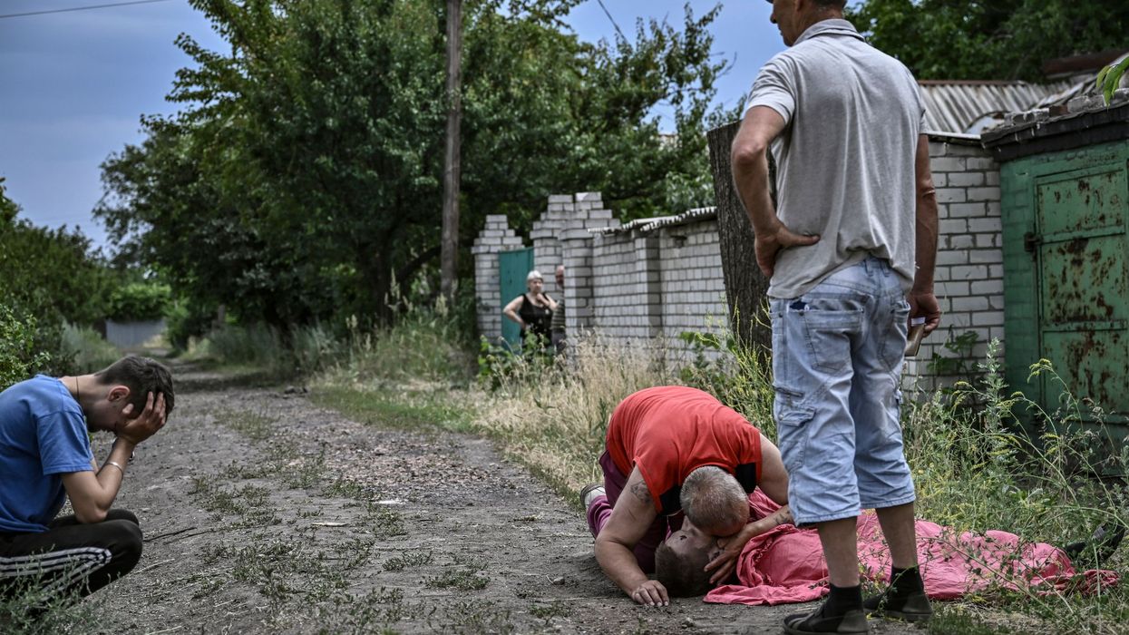 Man mourns victim of cluster bomb