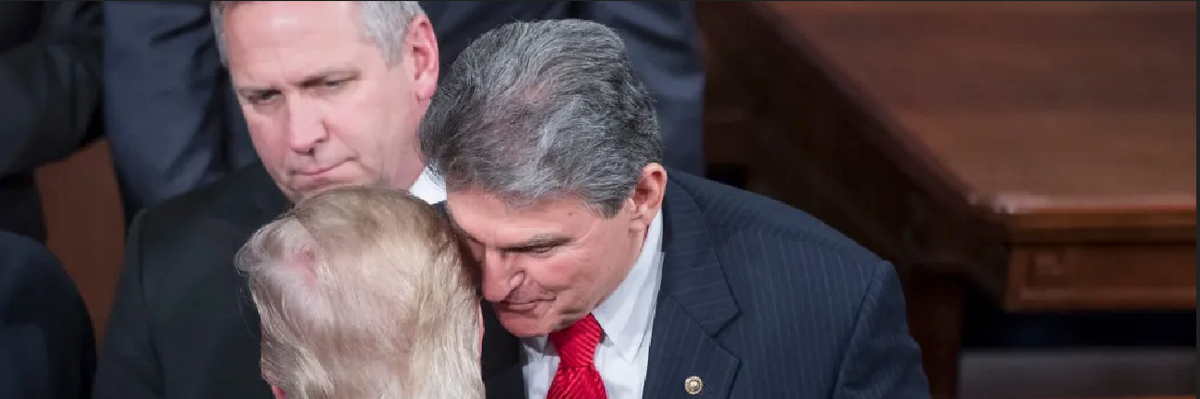 Manchin and Trump together