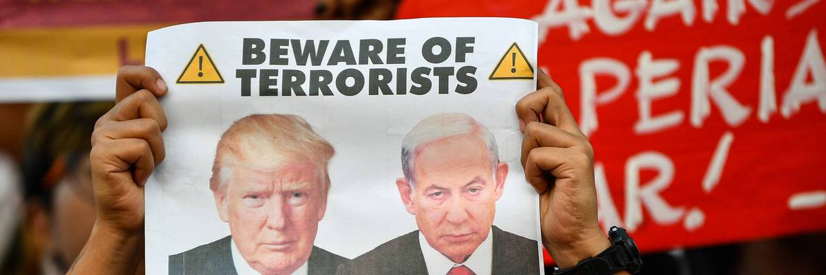 Manila protest against Iran war