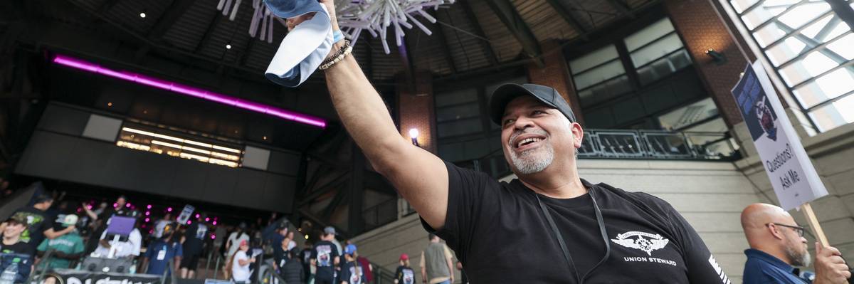 Manny Briones, an iron machinist from Seattle,