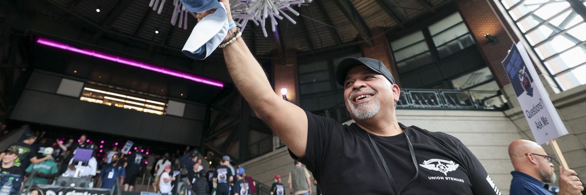 Manny Briones, an iron machinist from Seattle,