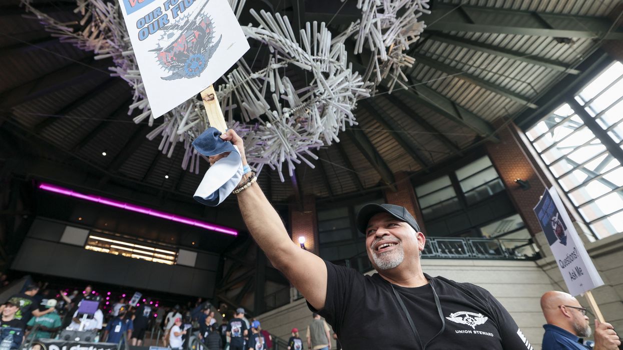 Manny Briones, an iron machinist from Seattle,