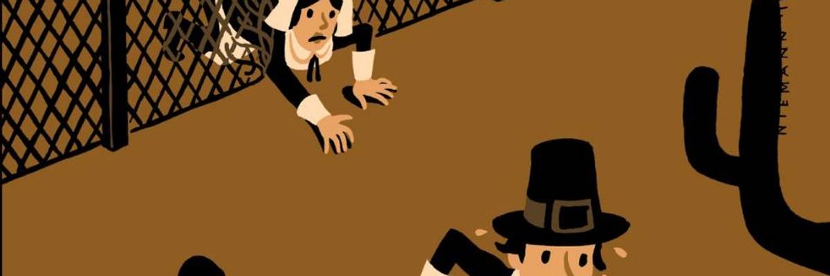 On Thanksgiving, Day to Celebrate Coming Together, Trump Vows to Build Wall